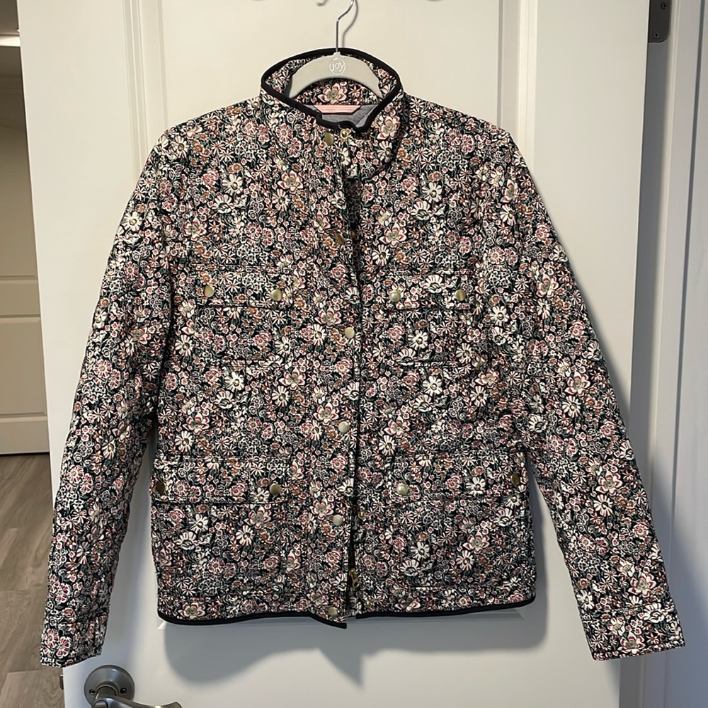 J.Crew Quilted jacket made with Liberty Fabric